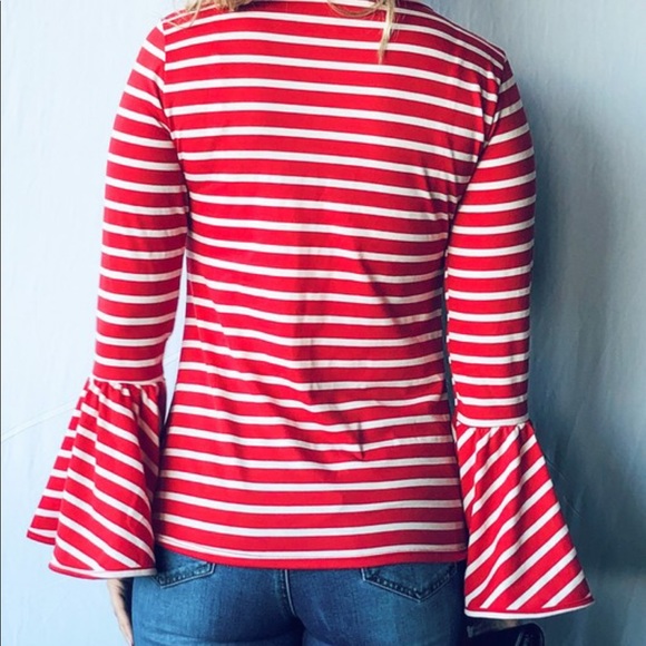 Red & White Stripe Top - Picture 4 of 4